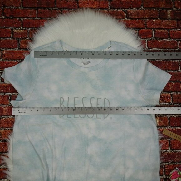 NWT Rae Dunn "BLESSED" Graphic Tee T-Shirt Tie-Dye Plus 1X - Picture 5 of 11